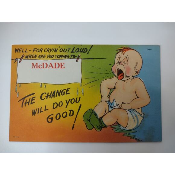 8 VTG Tichnor Texas Postcards McDade Humorous Retro Caricature Unposted - Picture 11 of 11